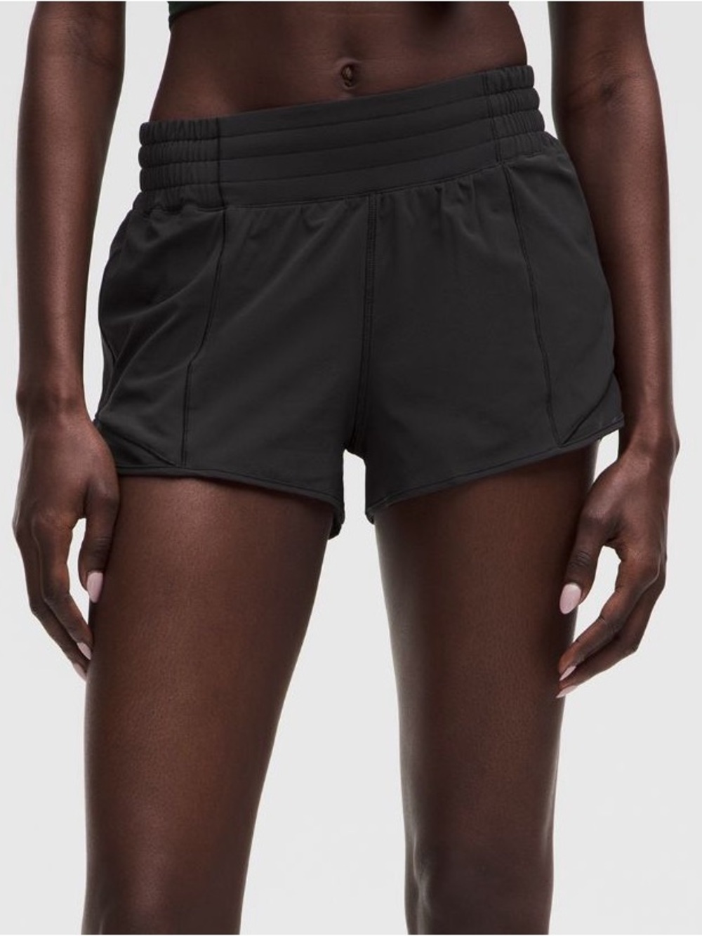 Lululemon Athletica Black Hotty Hot High-Rise Lined Shorts - 2.5”